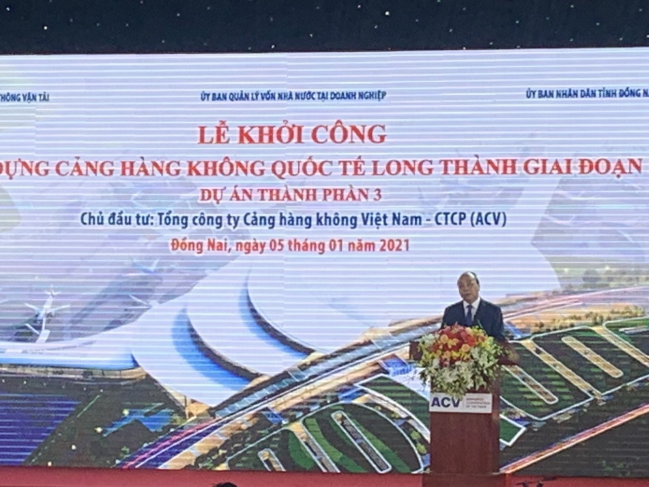 UBND tỉnh Quảng Trị dự lễ khởi công xây dựng Cảng hàng không quốc tế Long Thành giai đoạn 1 – Dự án thành phần 3