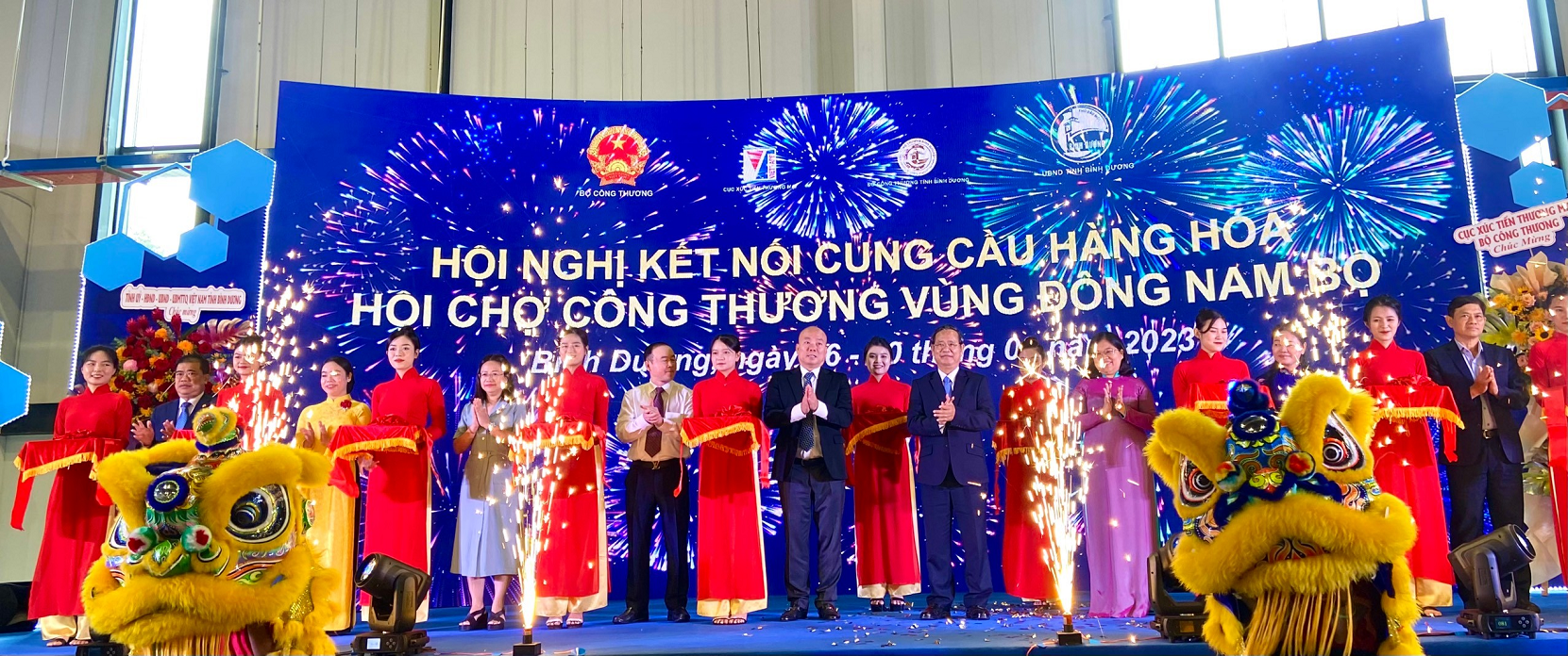 Khai mạc Hội nghị kết nối cung cầu hàng hóa và Hội chợ Công Thương vùng Đông Nam Bộ - Bình Dương năm 2023