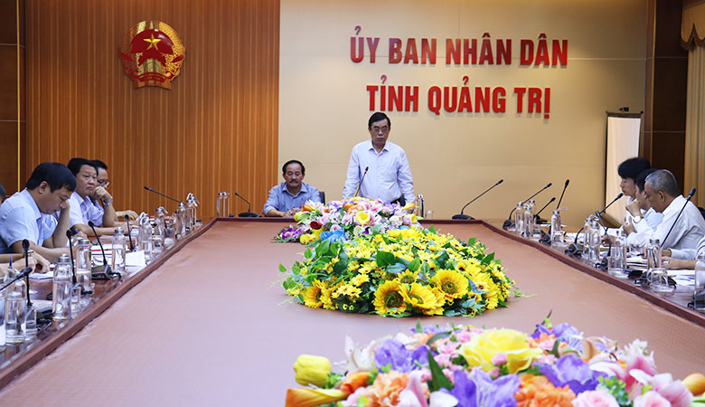 UBND tỉnh nghe báo cáo tiến độ dự án Cảng quốc tế Mỹ Thủy