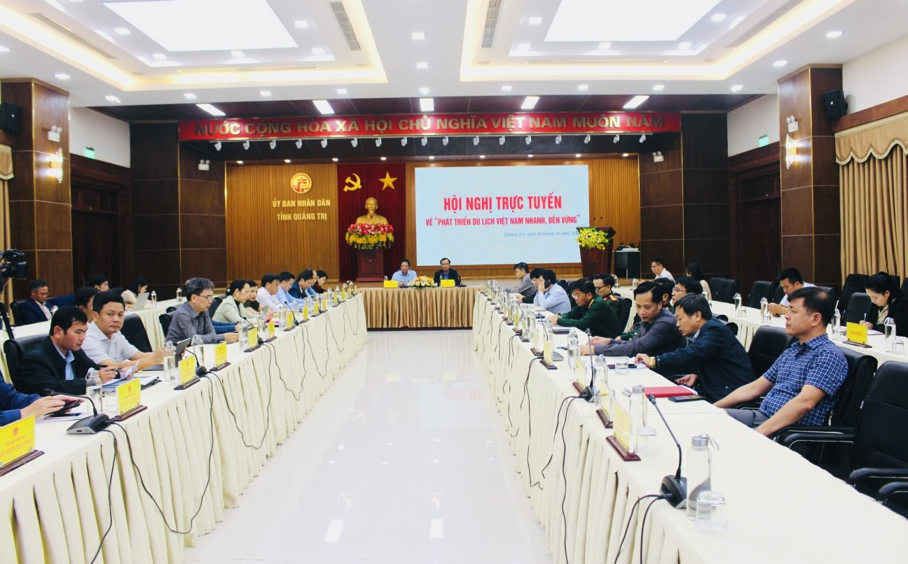 Hội nghị trực tuyến về “Phát triển du lịch Việt Nam nhanh, bền vững”