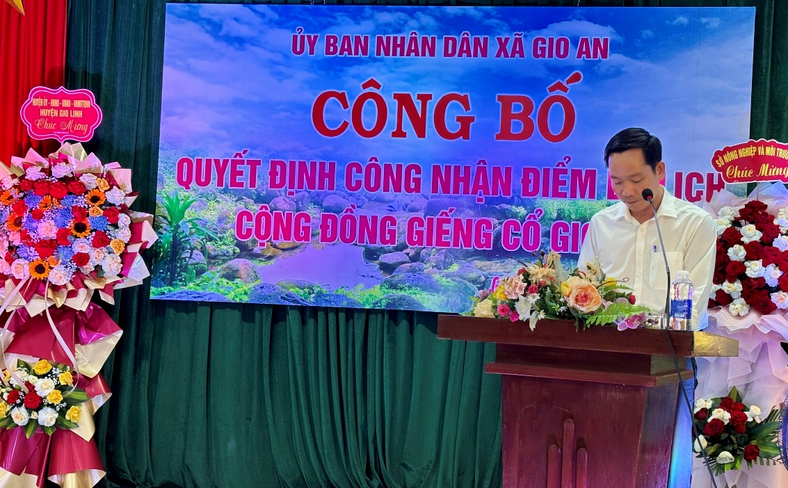 Hội nghị công bố Quyết định Điểm du lịch cộng đồng Giếng cổ Gio An
