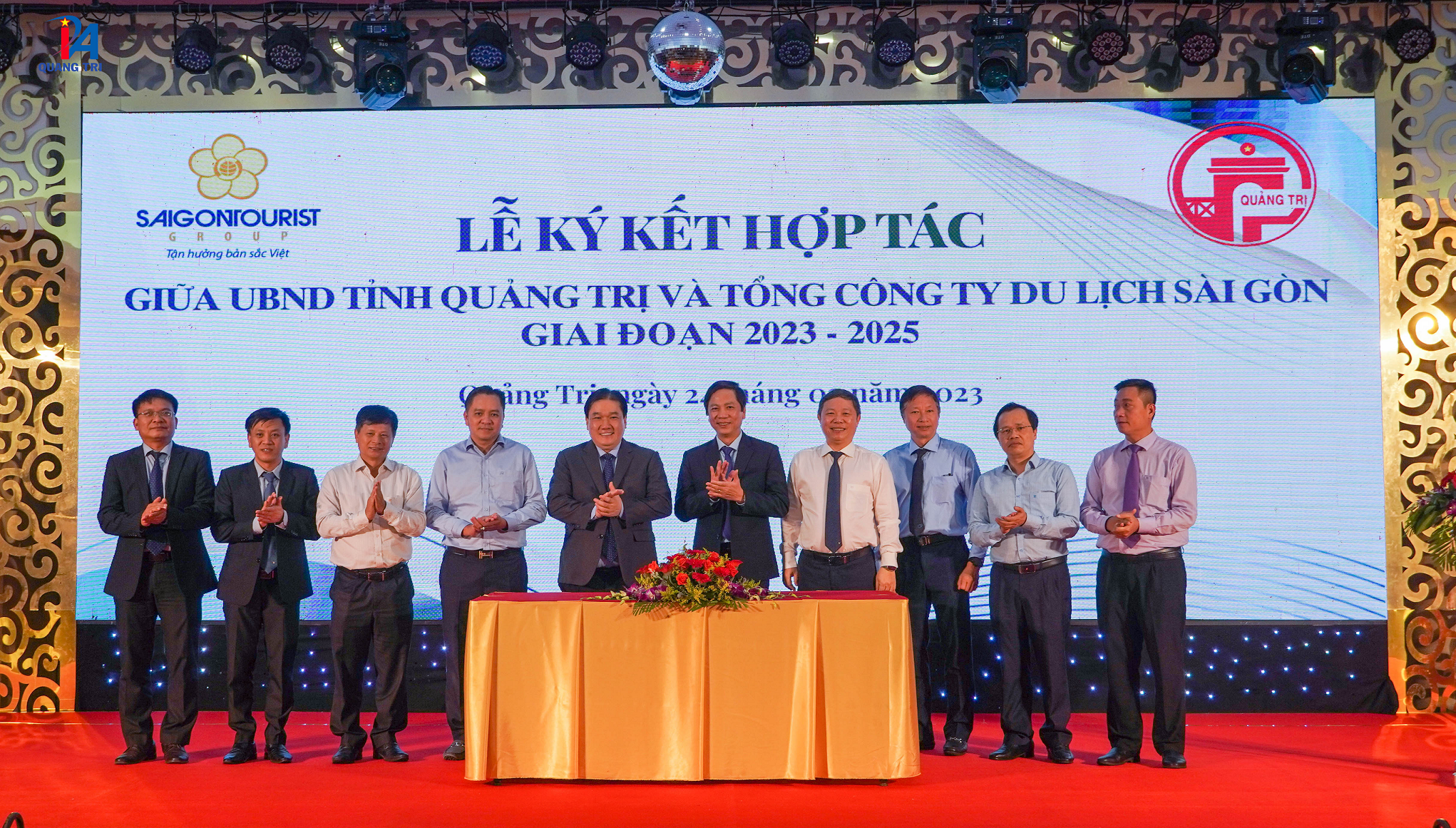 KÝ KẾT HỢP TÁC PHÁT TRIỂN DU LỊCH GIỮA ỦY BAN NHÂN DÂN TỈNH QUẢNG TRỊ VÀ TỔNG CÔNG TY DU LỊCH SÀI GÒN (SAIGONTOURIST GROUP)